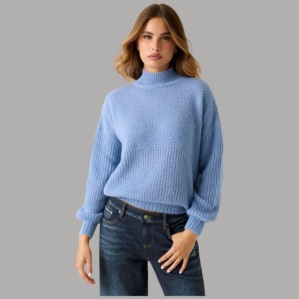 Guess maglione azzurro in misto alpaca W5BR32 Z2R40 F7MH - Prodotti di Classe