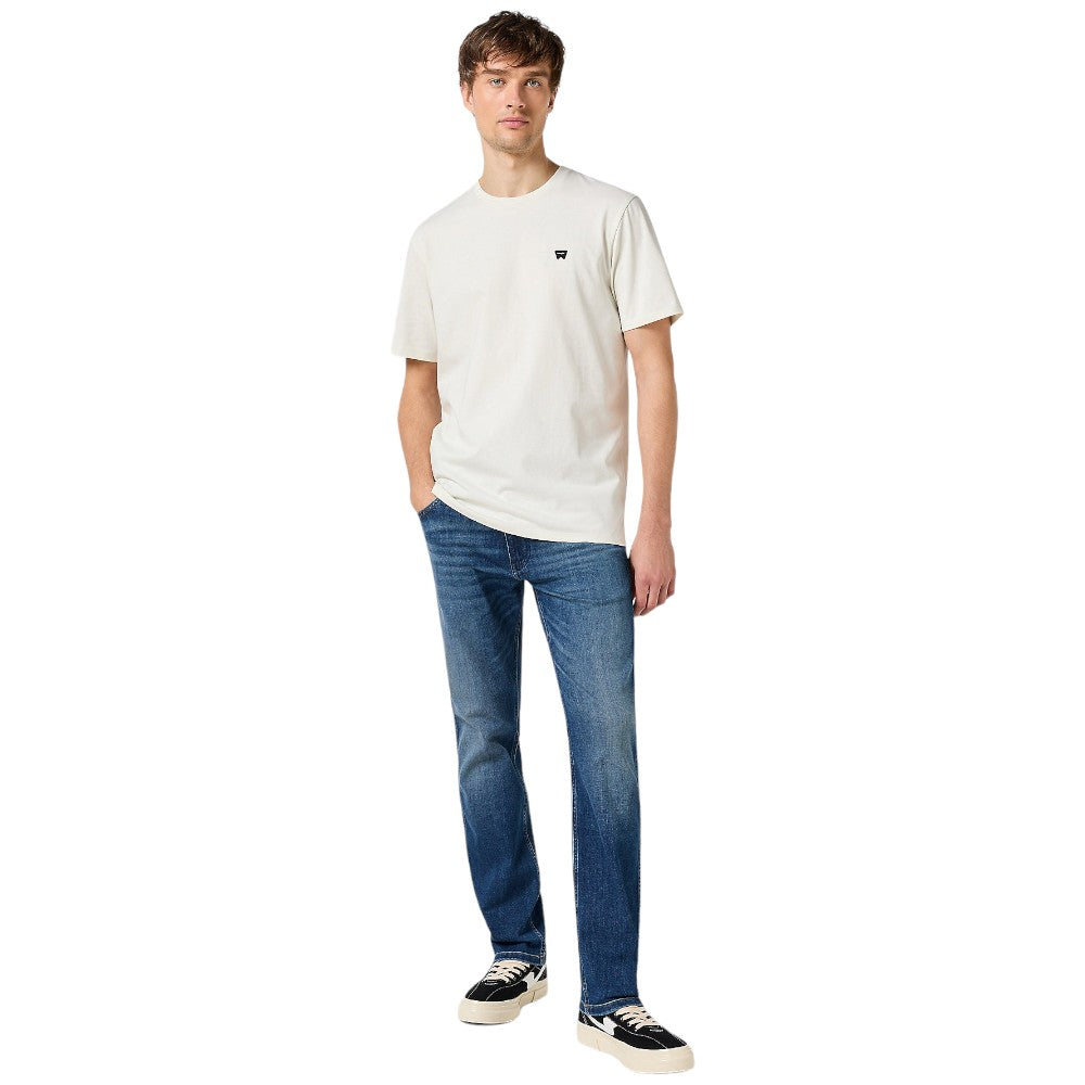 Wrangler t-shirt panna logo piccolo 112350436 T-shirt Wrangler