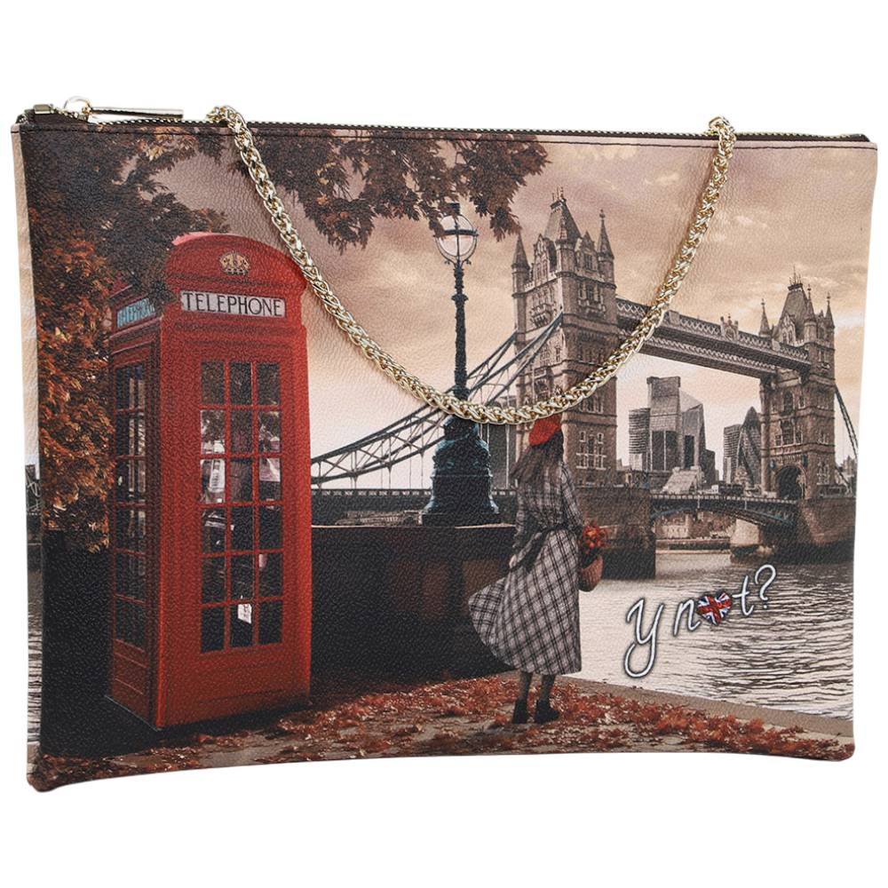 YNot borsa piatta clutch LONDON BRIDGE YES605F6 YNot