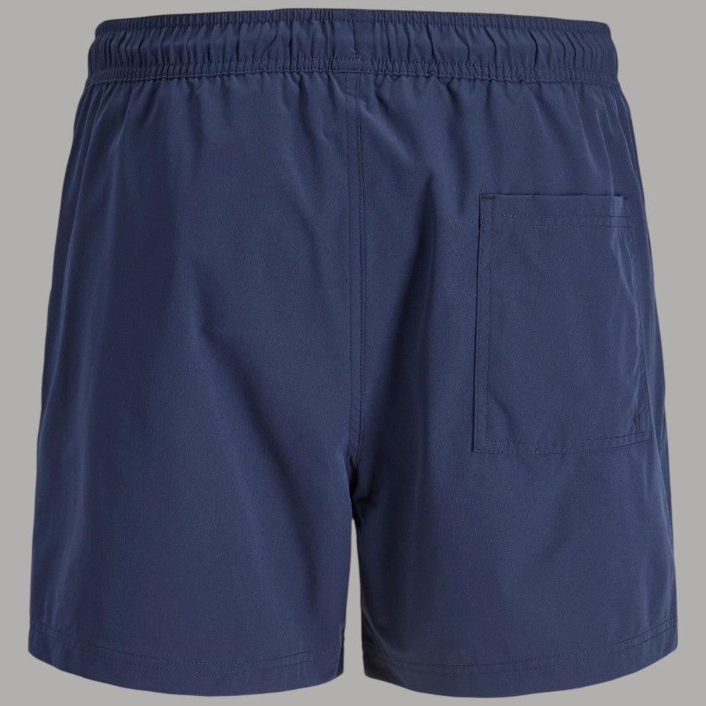 Jack & Jones Costume da Bagno Uomo Regular Fit blu navy con tasche e coulisse