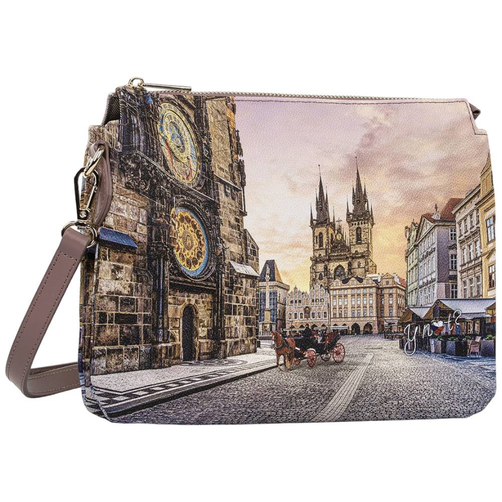 YNot borsa tracolla 2 scomparti ASTRO CLOCK YES630F6 YNot