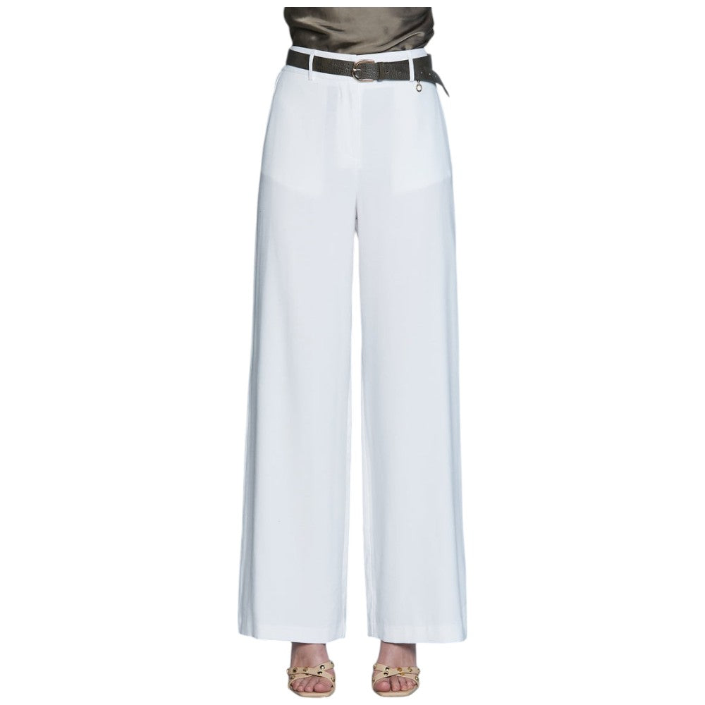 Relish pantalone bianco vita alta Preziosa RDP2507034087 Pantaloni Relish