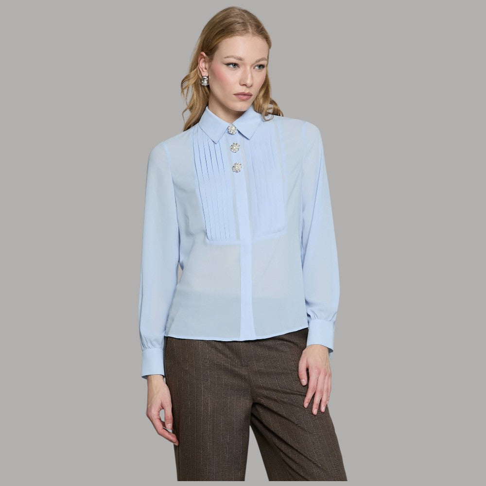Camicia Relish Barela con bottoni gioiello