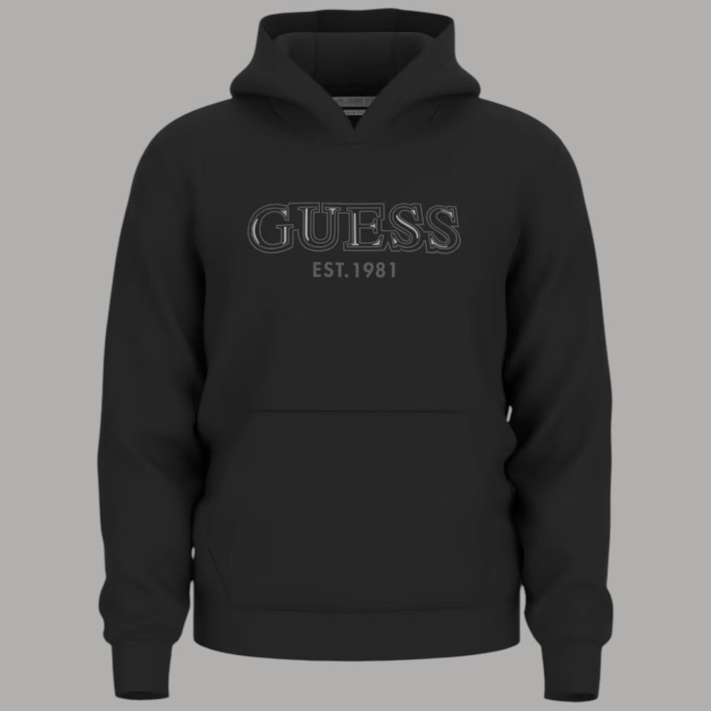 Guess felpa nera con cappuccio M5BQ36 K9Z21 JBLK - Prodotti di Classe