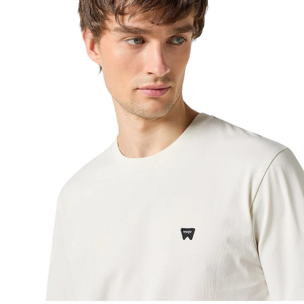 Wrangler t-shirt panna logo piccolo 112350436 T-shirt Wrangler