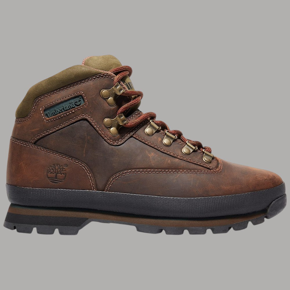 Scarponcino Timberland Euro Hiker uomo marrone con tomaia in pelle e suola antiscivolo