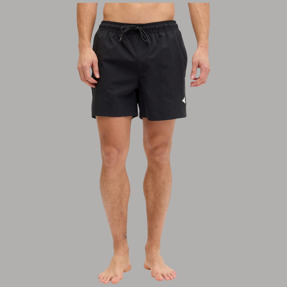 Jack & Jones Costume da Bagno Uomo Regular Fit con Tasche e Coulisse nero semplice