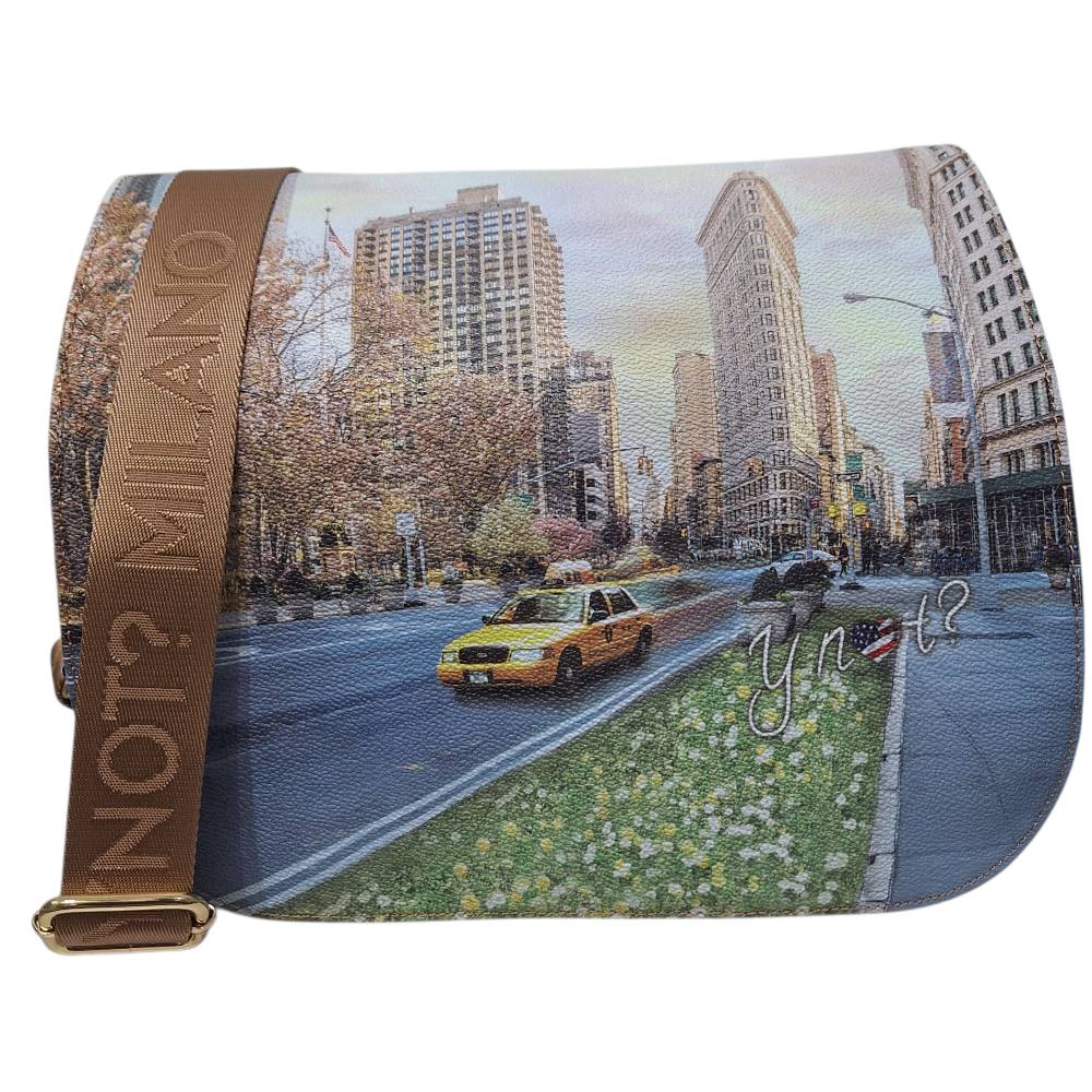 YNot shoulder bag 2 scomparti New York Flat Iron YES642S3 Borse YNot