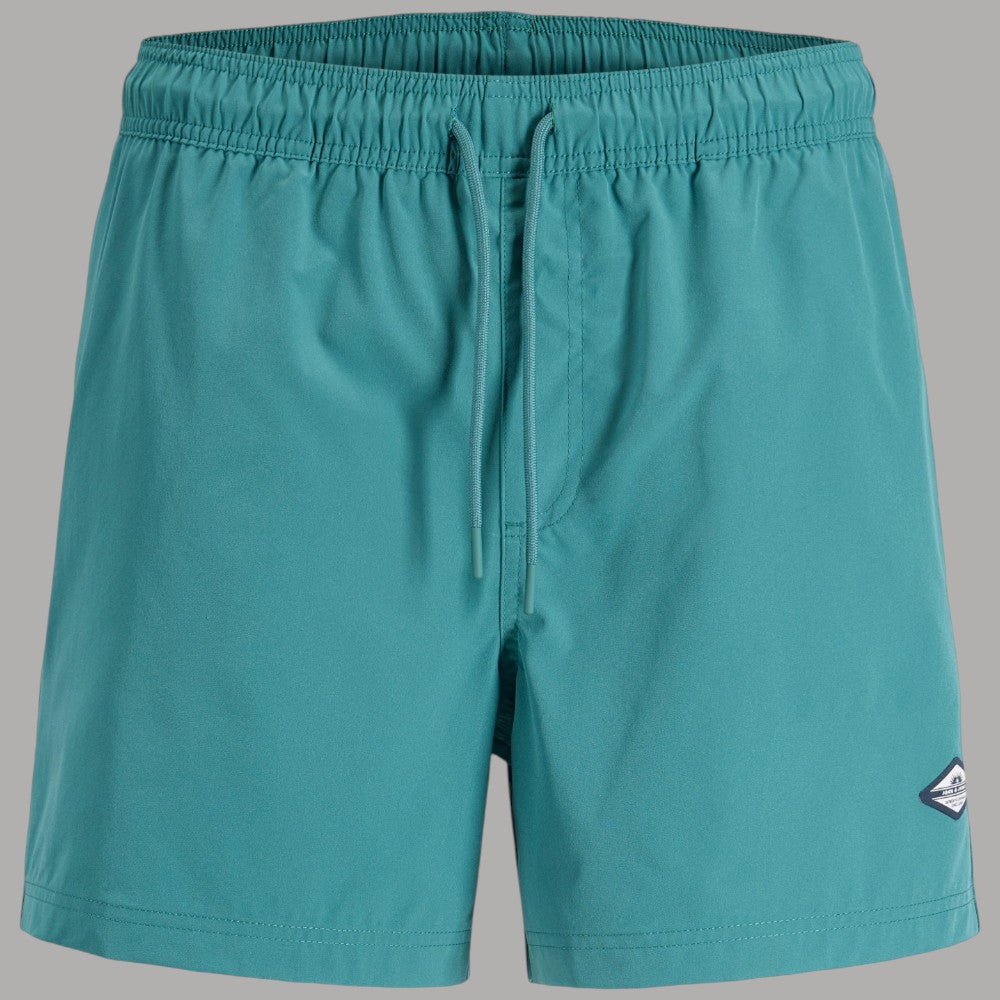Jack & Jones costume da bagno uomo Regular Fit azzurro con tasche e coulisse