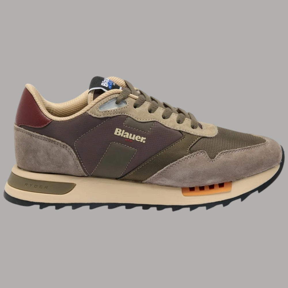 Sneakers da uomo Blauer in suede e mesh F6RYDER01