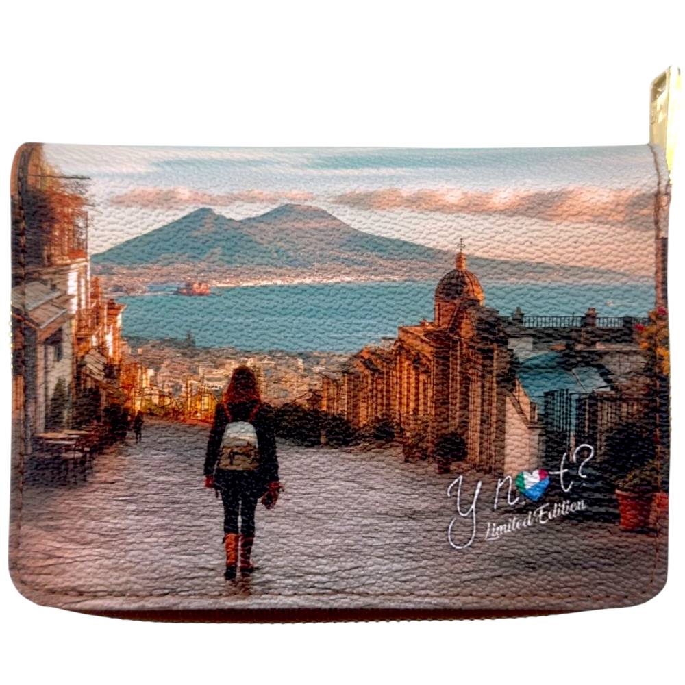 YNot portafoglio piccolo stampa Napoli Limited Edition YES362F6 YNot