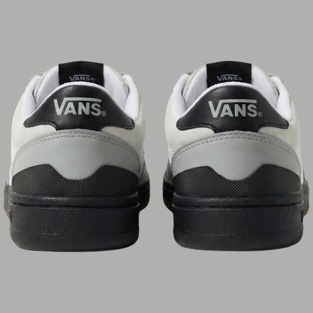 Sneakers Vans Court Low grigie e bianche con suola bianca