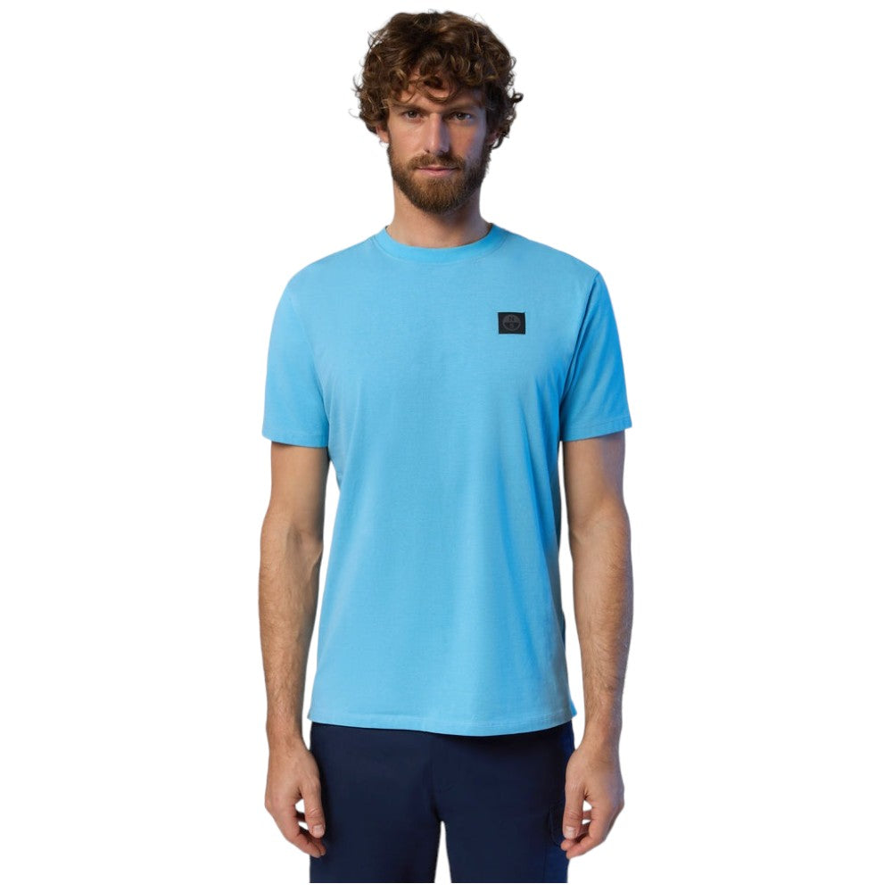 North Saisl t-shirt azzurra Basic Stretch 692981 - Prodotti di Classe