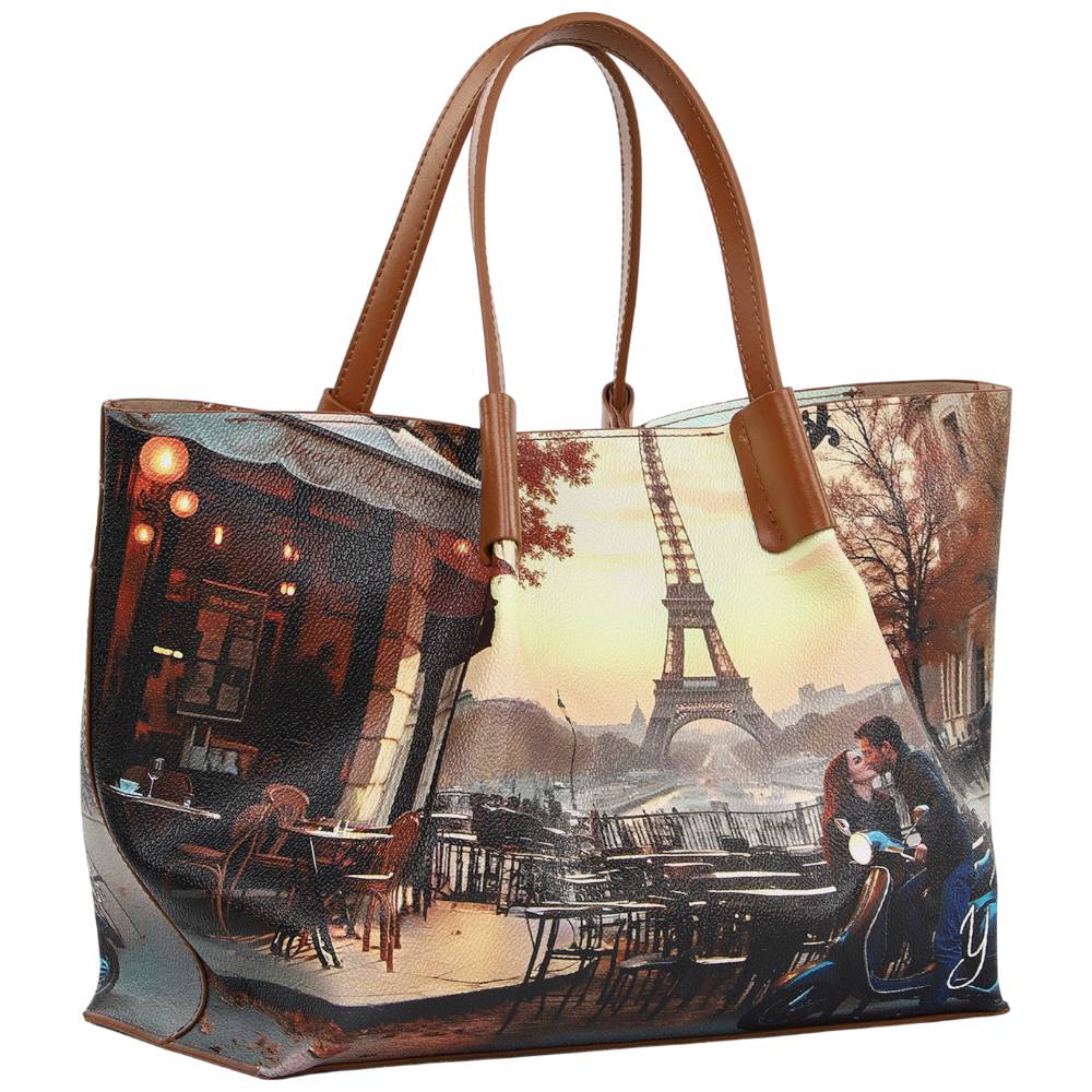 YNot borsa shopping media KISSES FROM PARIS YES708F6 YNot