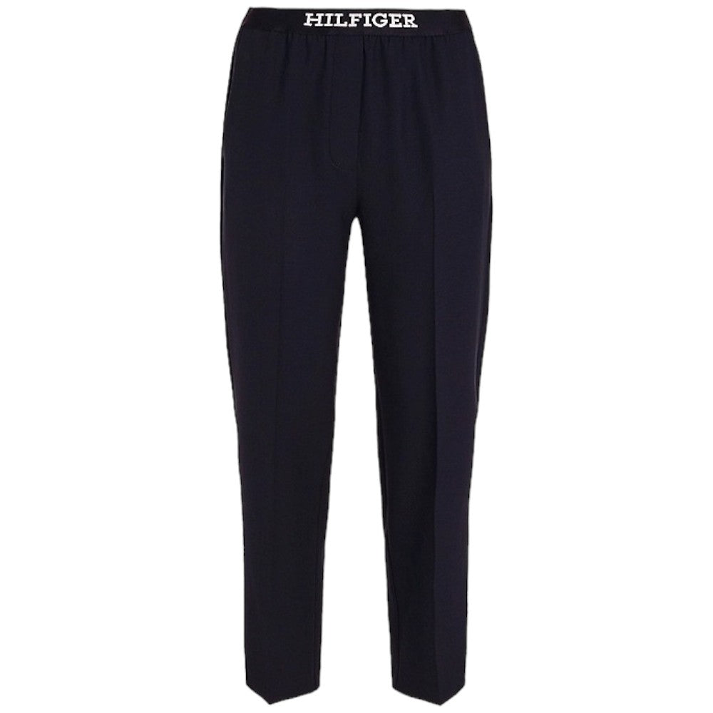Tommy Hilfiger pantaloni slim blu con elastico WW0WW40502 Pantaloni Tommy Hilfiger