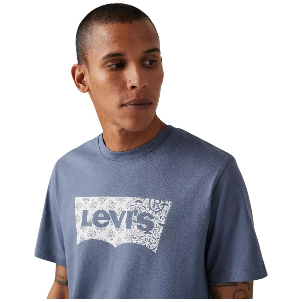 Levi's t-shirt blu avion logo grande Graphic classic 224911812 T-shirt LEVI'S