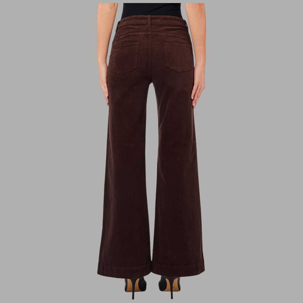 Pantaloni Liu Jo flare in velluto a coste, vista posteriore con tasche applicate