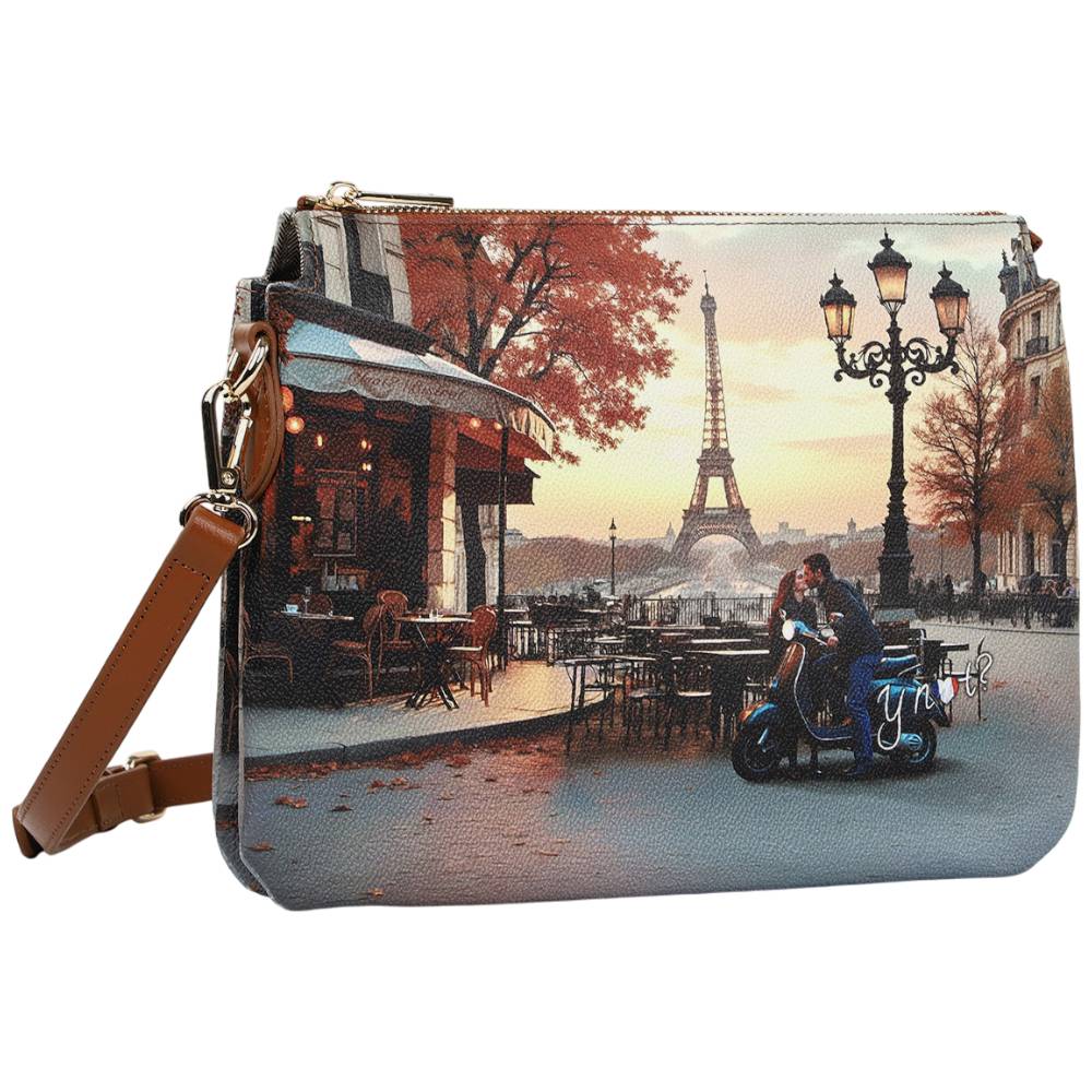YNot borsa tracolla 2 scomparti KISSES FROM PARIS YES630F6 YNot