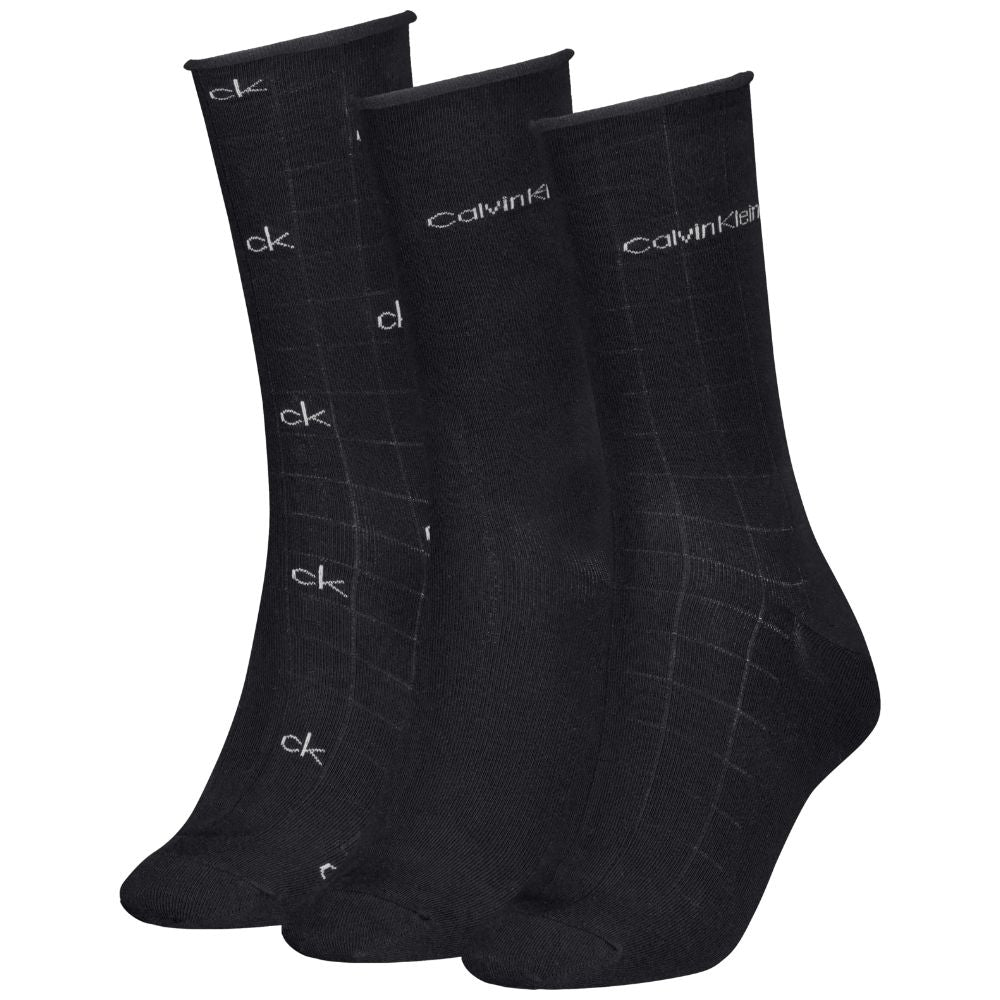 Calvin Klein donna pack 3 calze nere 701235368001801 Intimo Calvin Klein