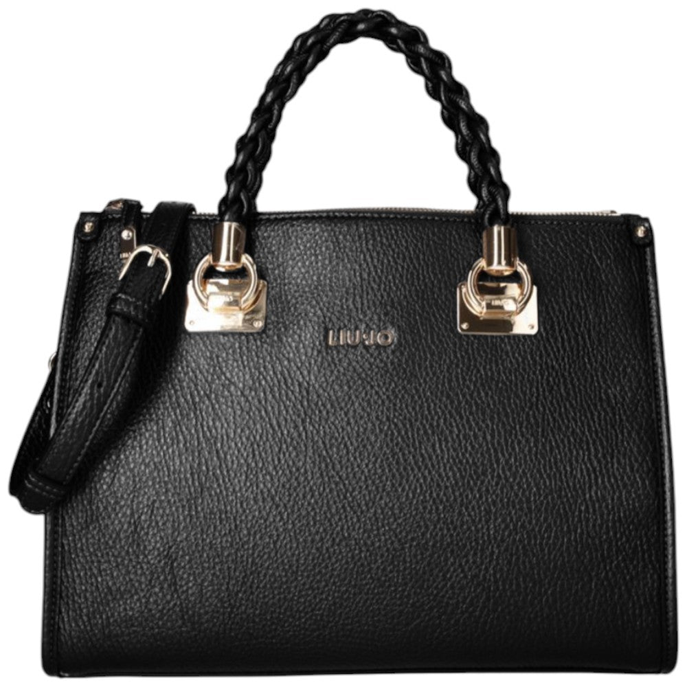 Liu Jo borsa satchel media nera AF5008E0027-22222 Borse Liu Jo