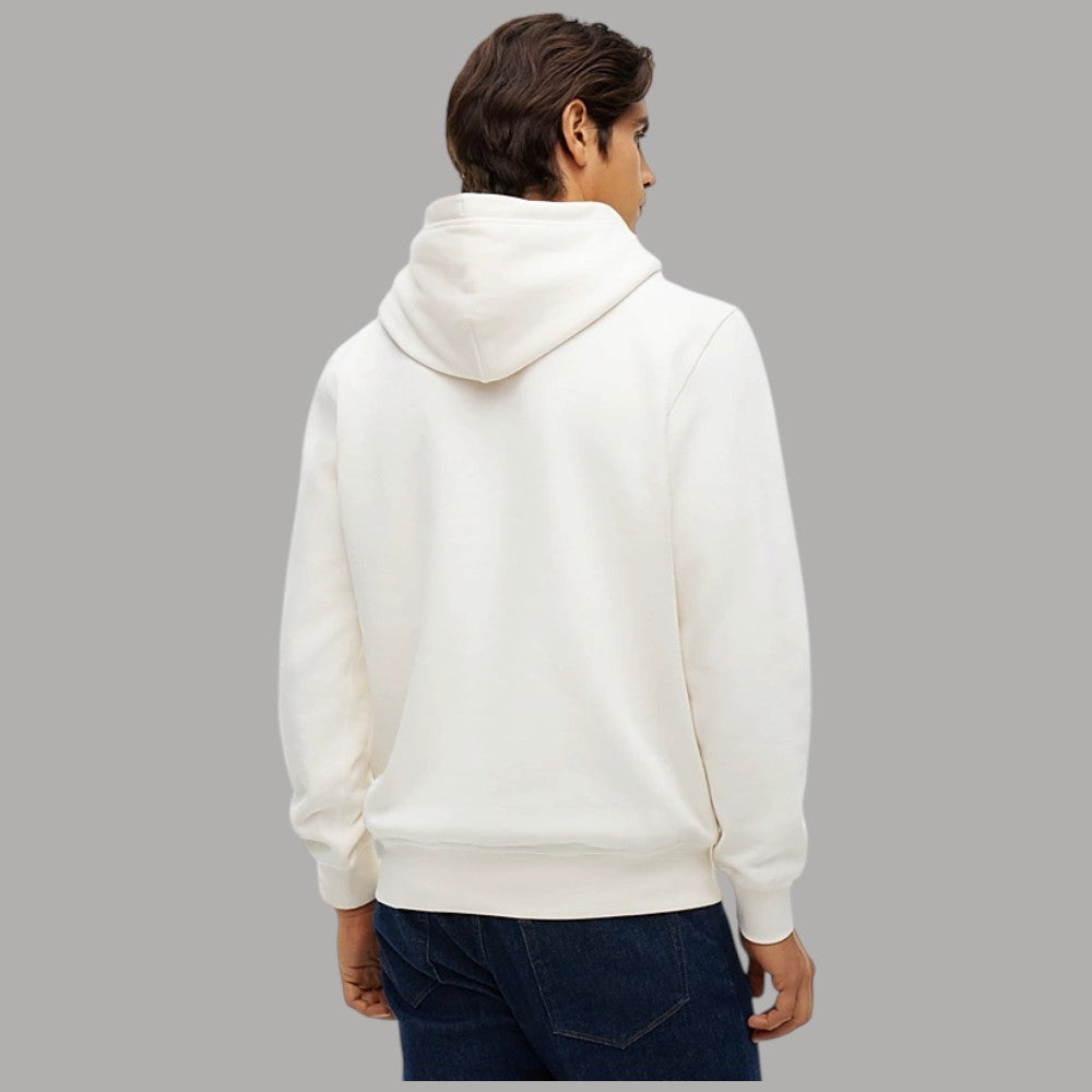 Tommy Hilfiger felpa con cappuccio blu navy e piccolo logo ricamato