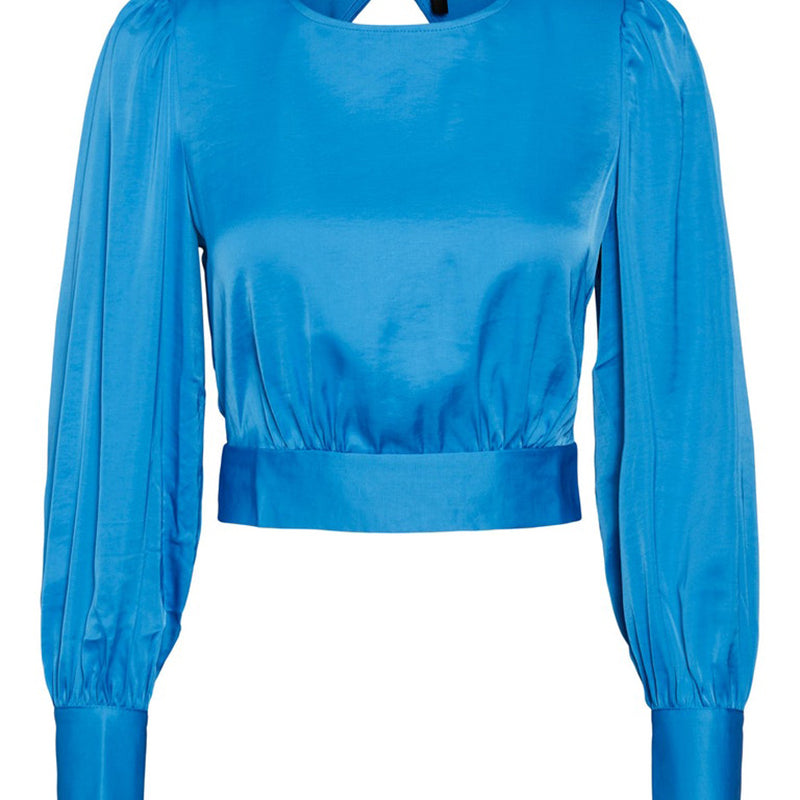Vero Moda top cropped azzurro Natalia Camicie Vero Moda