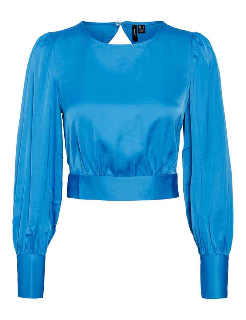 Vero Moda top cropped azzurro Natalia Camicie Vero Moda