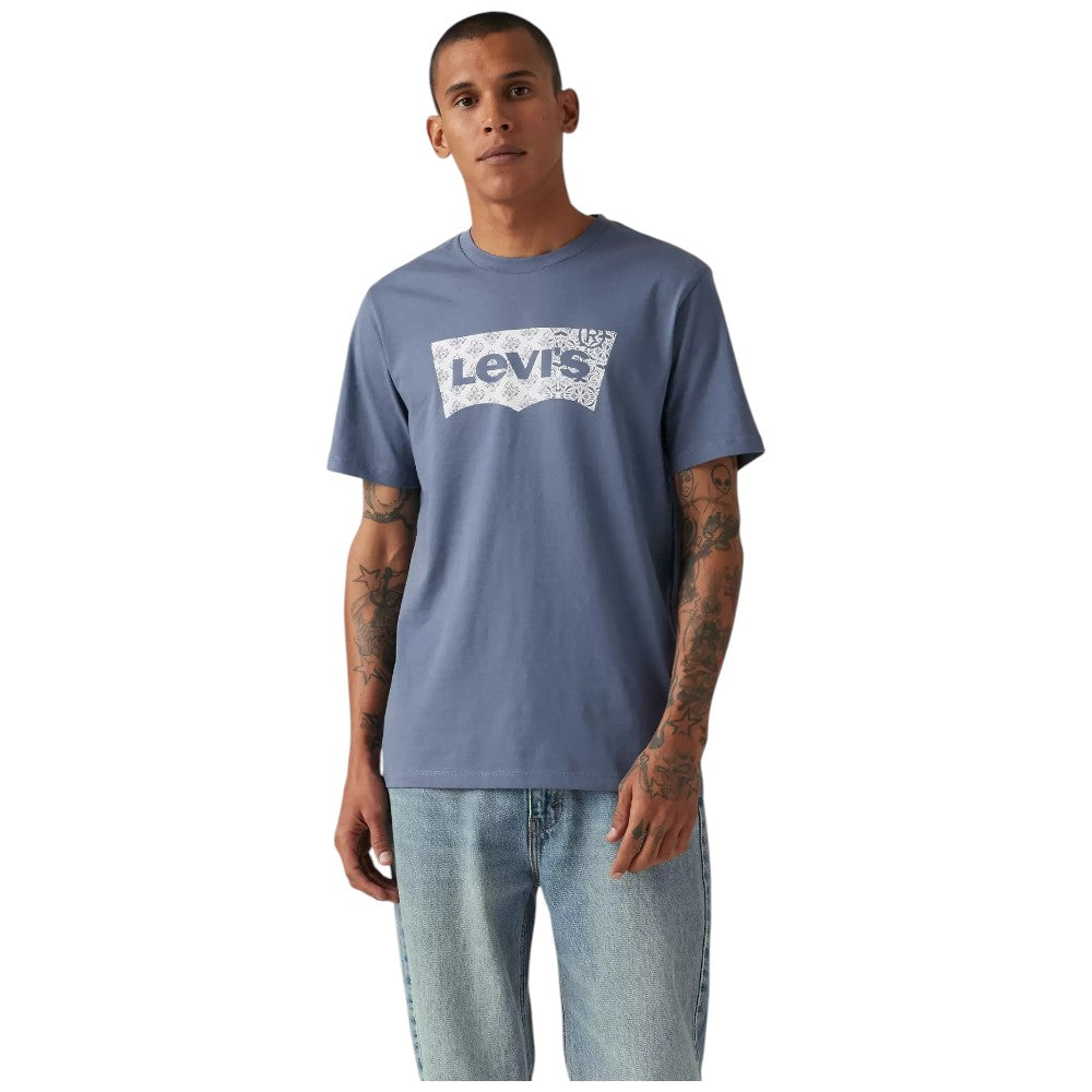 Levi's t-shirt blu avion logo grande Graphic classic 224911812 T-shirt LEVI'S