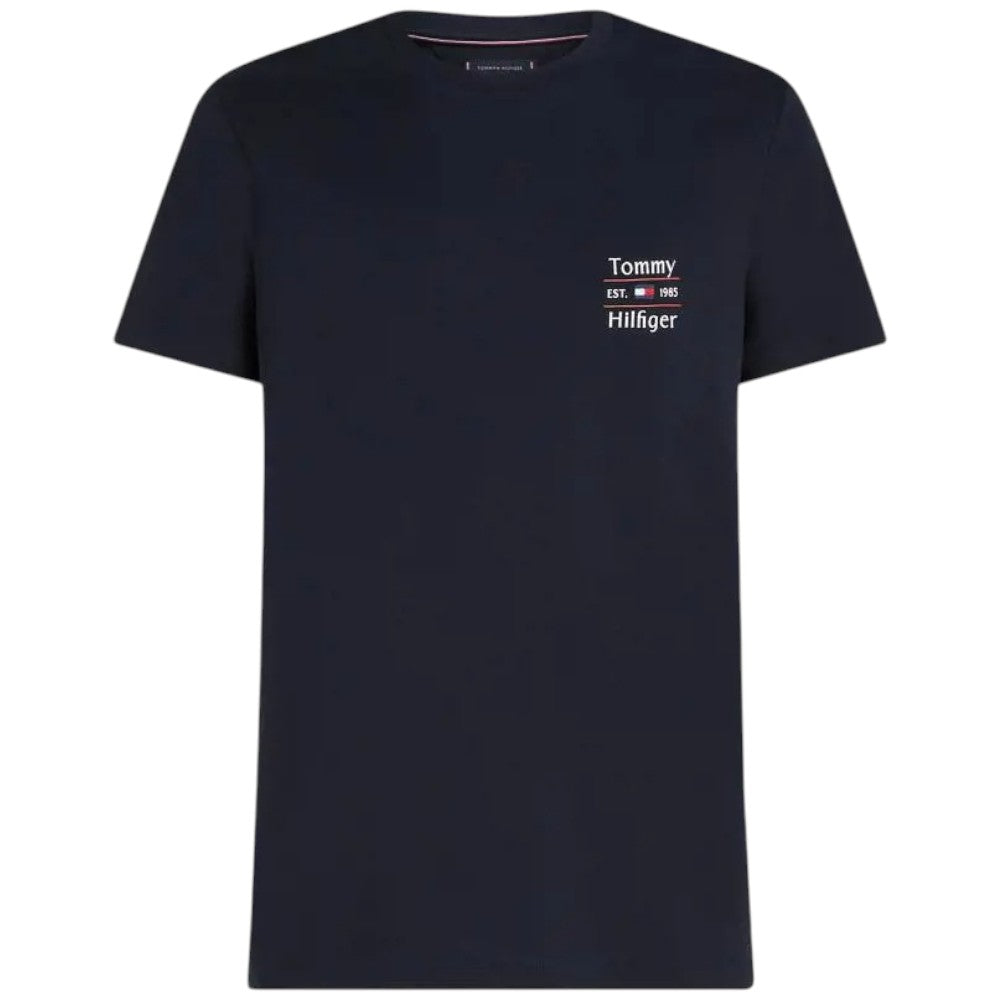 Tommy Hilfiger t-shirt blu con stampa MW0MW38622DW5 T-shirt Tommy Hilfiger