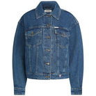 Guess Jeans giubbino jeans oversize trucker W4YN56D5CC3M3DW Giubbini Guess Jeans
