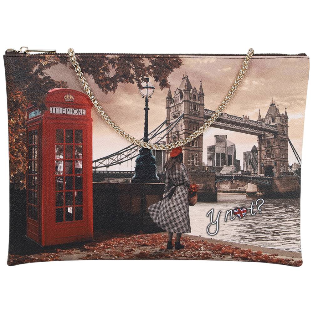 YNot borsa piatta clutch LONDON BRIDGE YES605F6 YNot