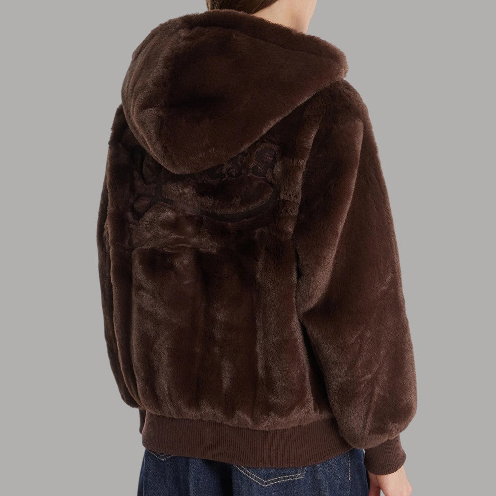 Guess giacca pelliccia marrone Lucrezia W5BL66 W3890 A11R - Prodotti di Classe