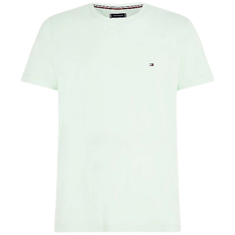 Tommy Hilfiger t-shirt verde chiaro logo piccolo MW0MW10800 T-shirt Tommy Hilfiger