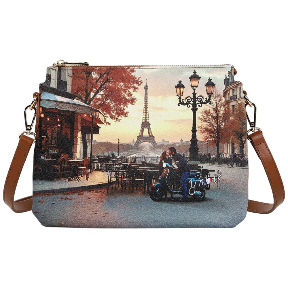 YNot borsa tracolla 2 scomparti KISSES FROM PARIS YES630F6 YNot