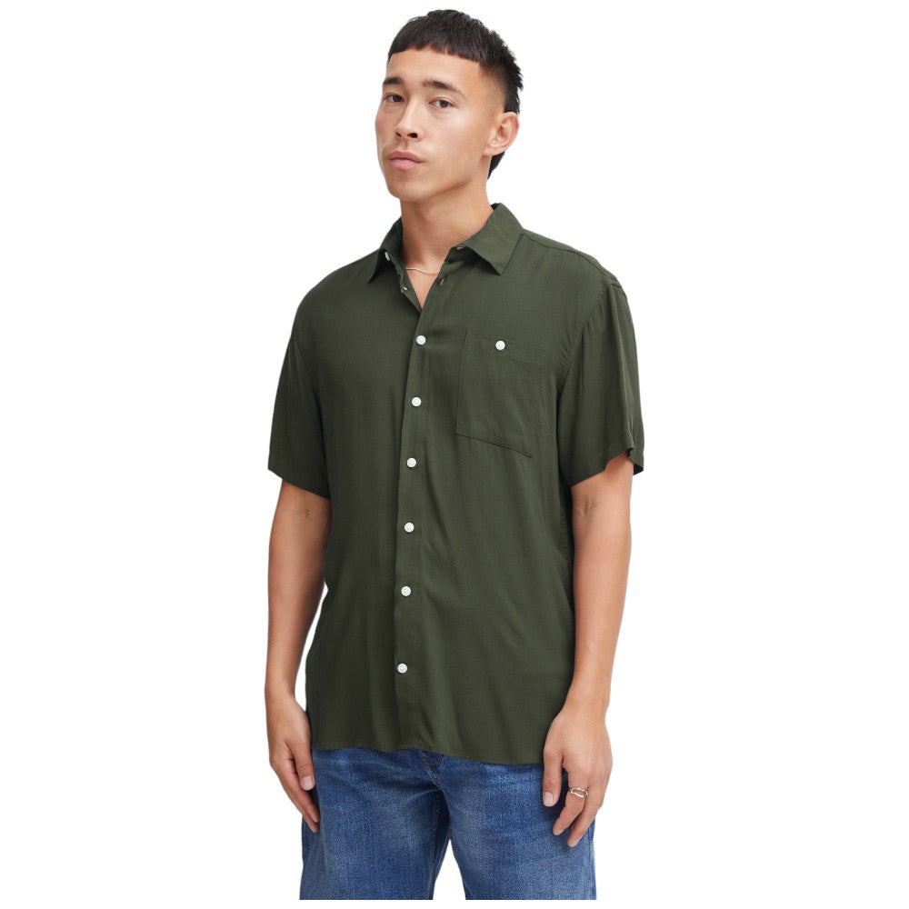 Blend camicia manica corta verde 20716363 Camicie Blend