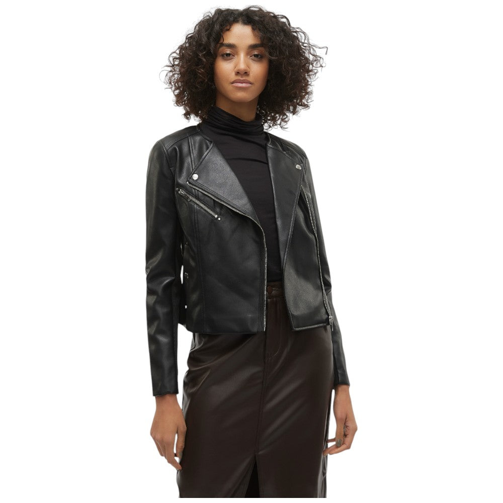 Vero Moda giacca ecopelle nera Riley 10302441 Giubbini Vero Moda
