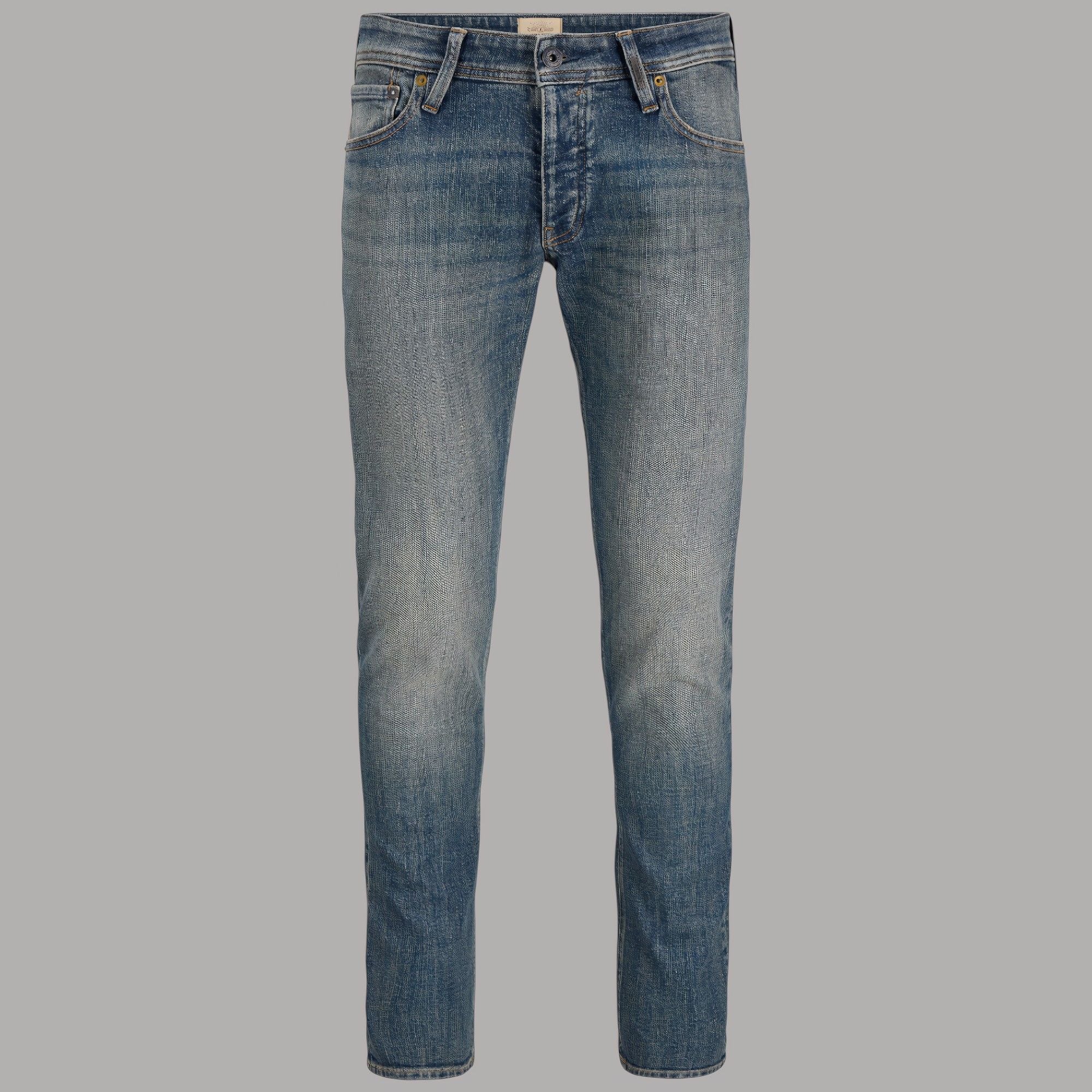 Jack & Jones jeans slim fit uomo Glenn SBD 159 SN con lavaggio chiaro e cuciture stoncate