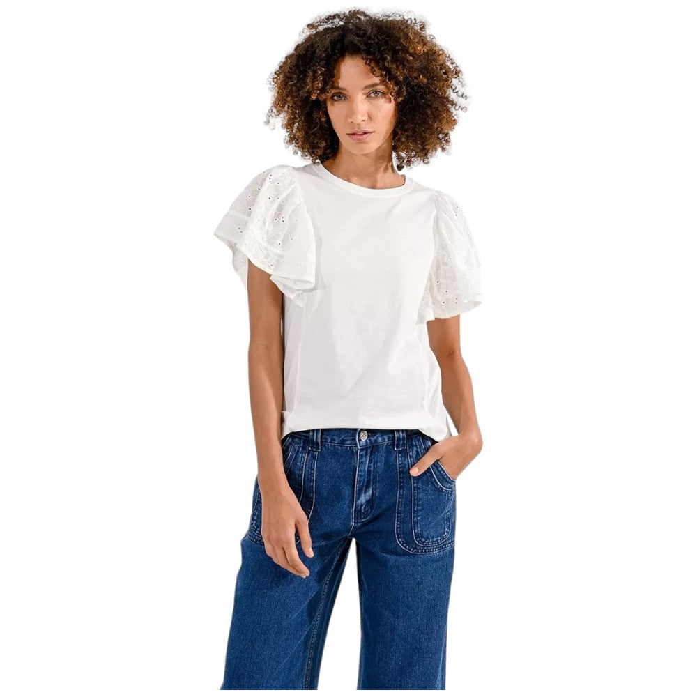 Molly Bracken maglietta pizzo bianca EF1541CE T-shirt Molly Bracken