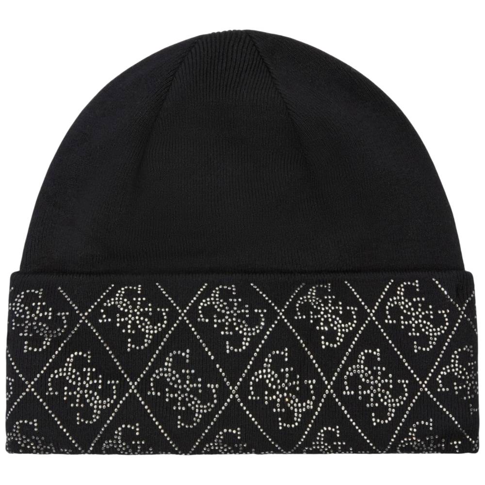 Guess berretto nero con strass NORA 4G W5BZ20Z2NQ2JBLK Cappelli Guess