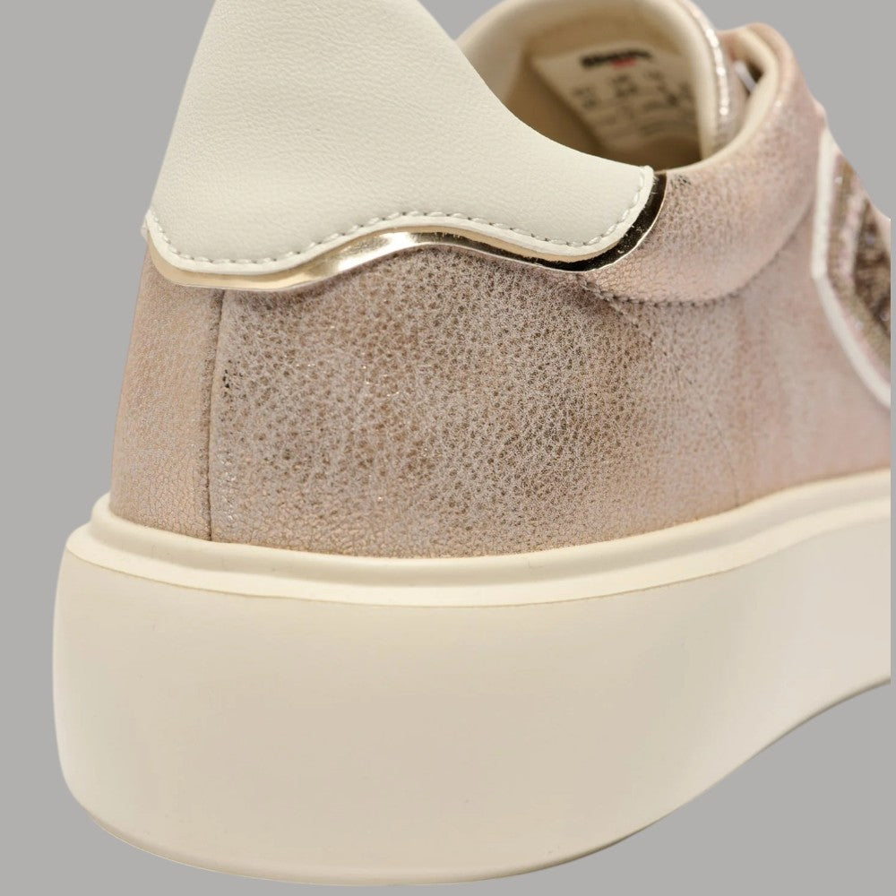 BLAUER Sneakers Donna VENUS01 Pelle Scamosciata Rosa Metallizzata - Prodotti di Classe
