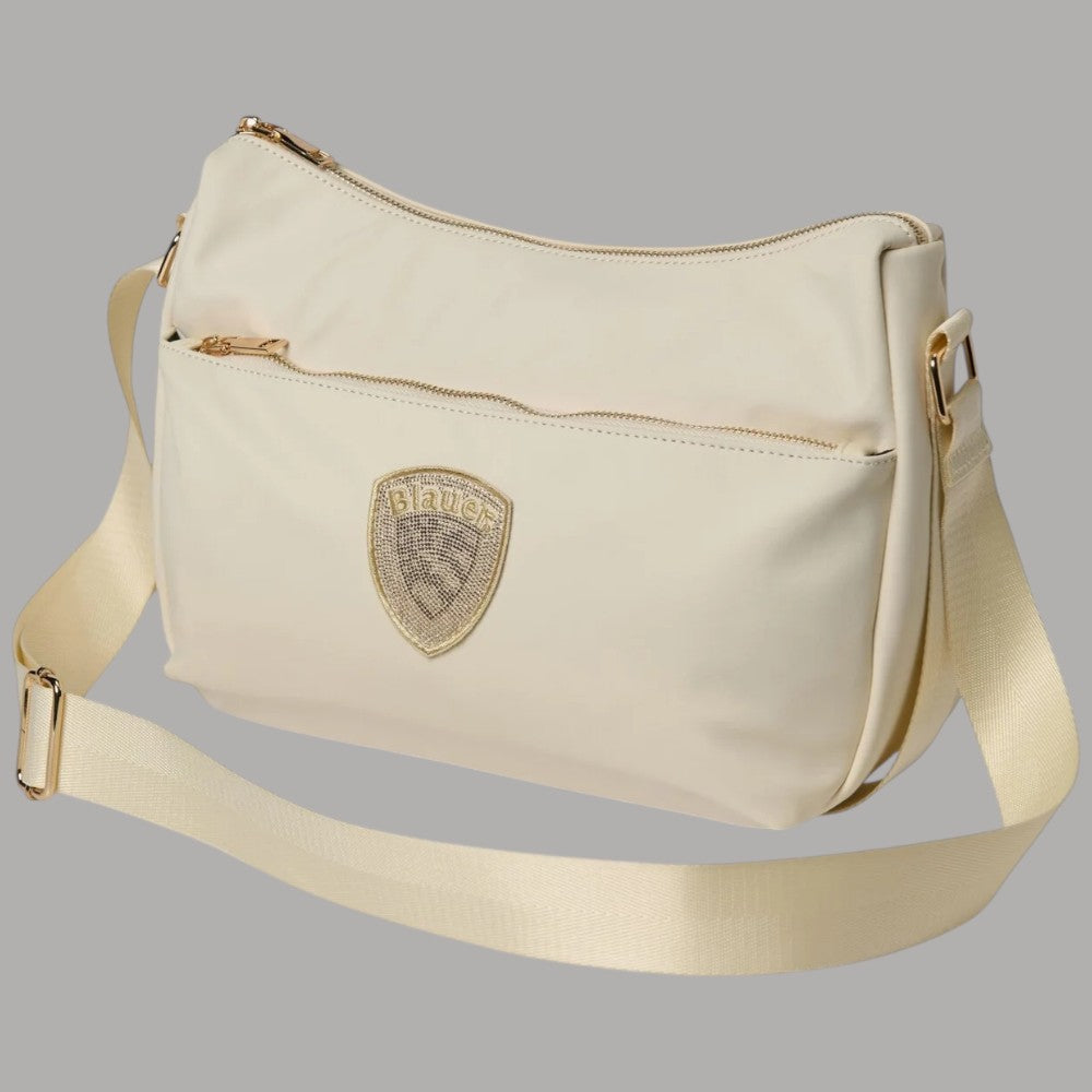 Blauer Borsa Tracolla in Nylon Tecnico con Scudetto Glitterato - Prodotti di Classe