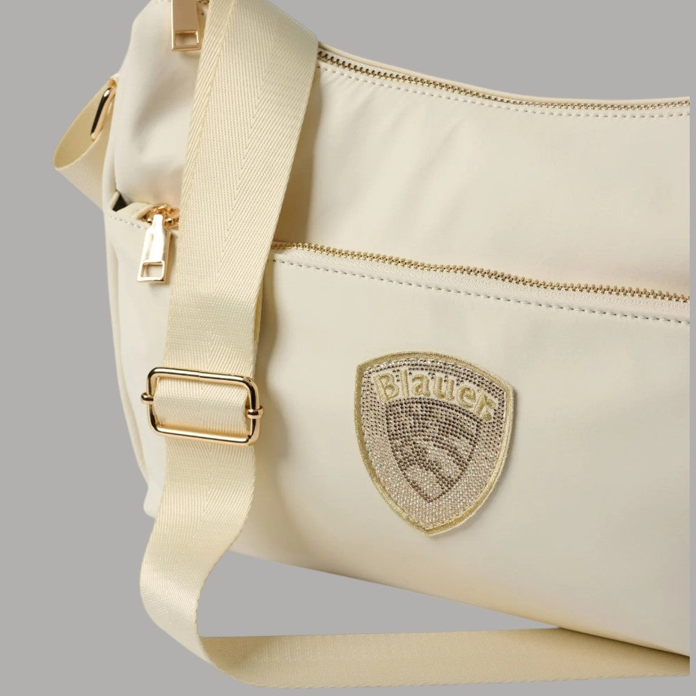 Blauer Borsa Tracolla in Nylon Tecnico con Scudetto Glitterato - Prodotti di Classe