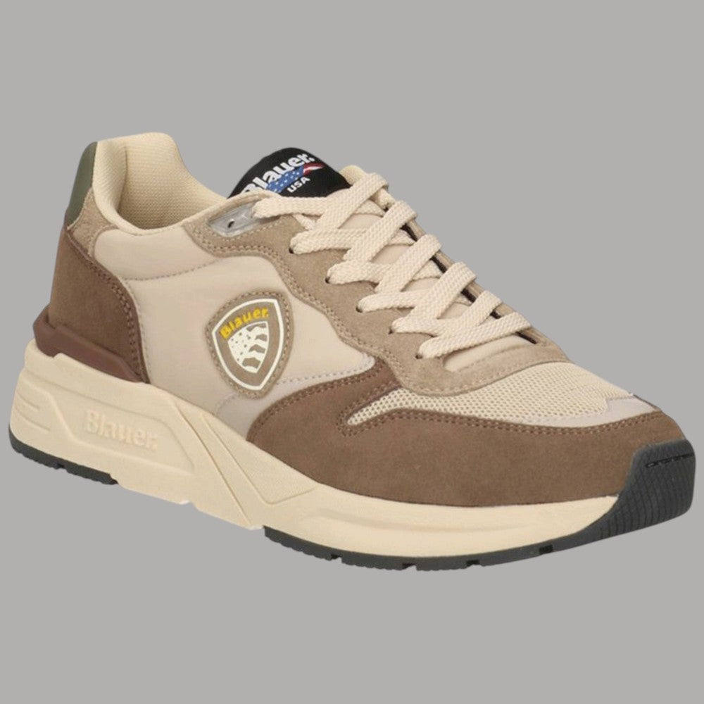 Blauer Sneakers RAY02 Uomo in Pelle e Mesh con Logo Lato - Prodotti di Classe