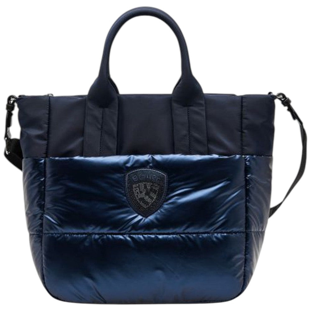Blauer borsa a mano blu in nylon art. F5QUARTXL01/PAD Borse Blauer