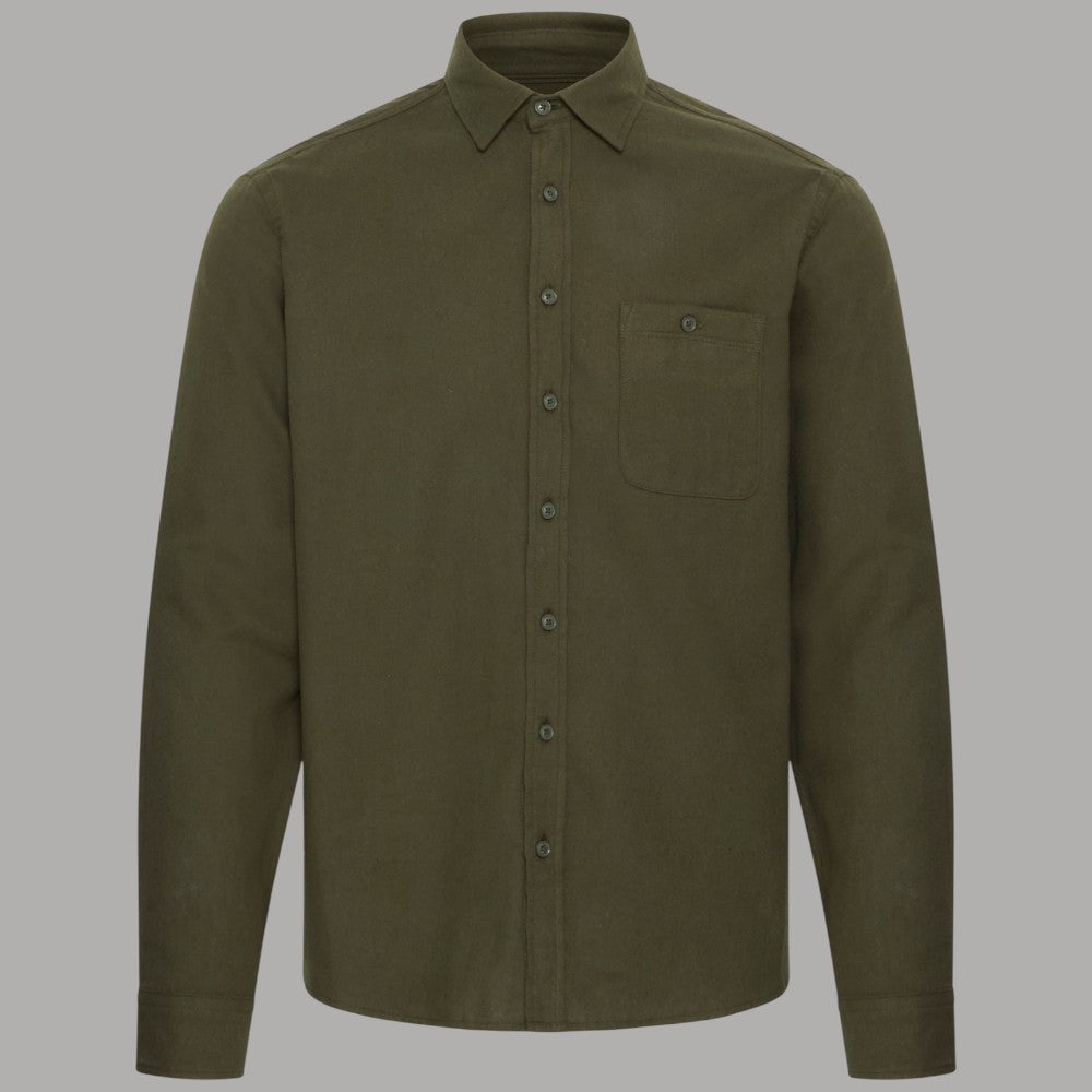 Blend camicia verde in caldo cotone BENT 20718445 - Prodotti di Classe