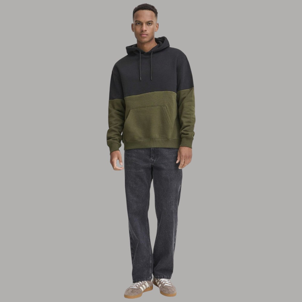 Blend felpa cappuccio verde e nera JUWAN 20718485 - Prodotti di Classe