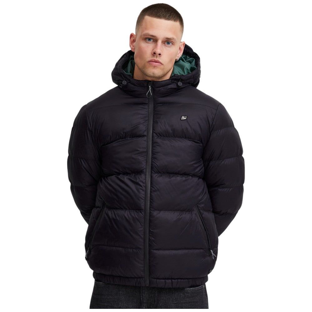 Blend giacca piumino nero con cappuccio blu 20714372 Giubbini Blend