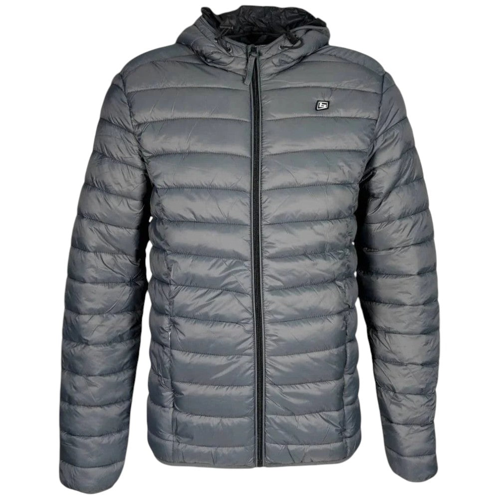 Blend piumino grigio con cappuccio Romsey Giubbini Blend