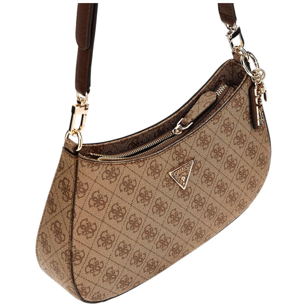 Guess borsa a spalla marrone 4G Logo NOELLE HWBG9672180LGW Borse Guess