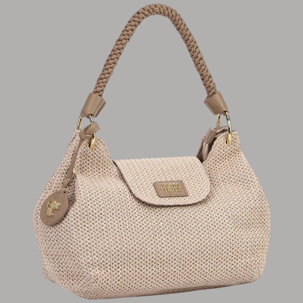 Borsa Ynot a Spalla Effetto Paglia Tracolla Regolabile MALE' - Prodotti di Classe